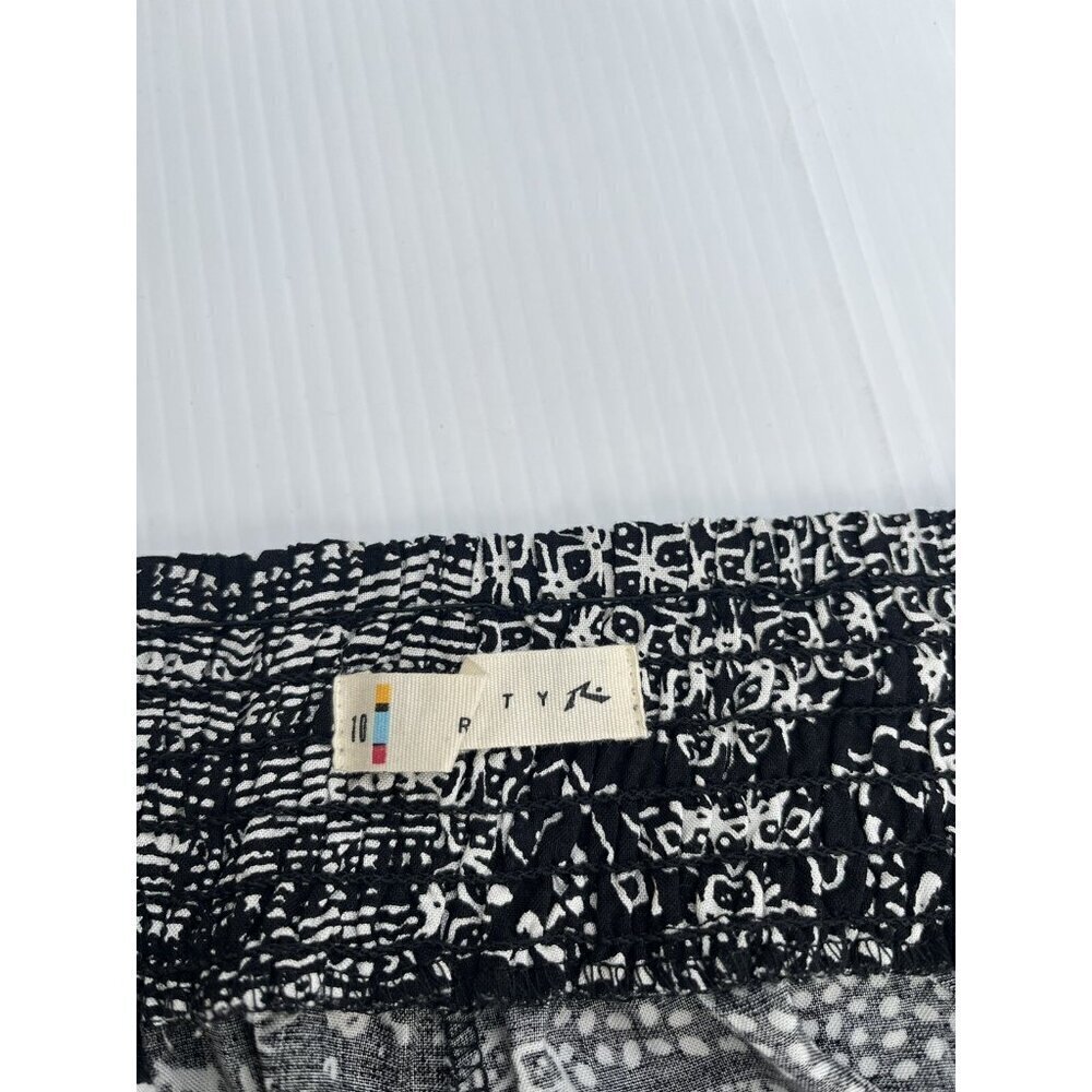 Rusty White Black Printed Casual Lightweight Grage Pants Size M - Picture 8 of 16